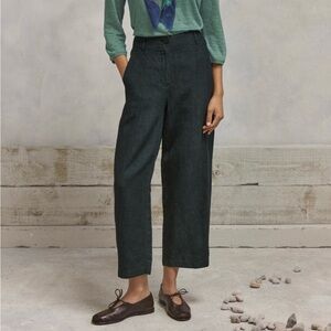 Poetry Linen Trousers Grey Size 8